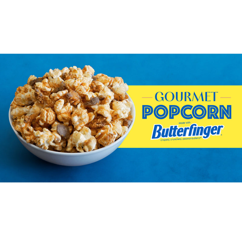 Gourmet Popcorn Supplies Gourmet Popcorn made with Butterfinger