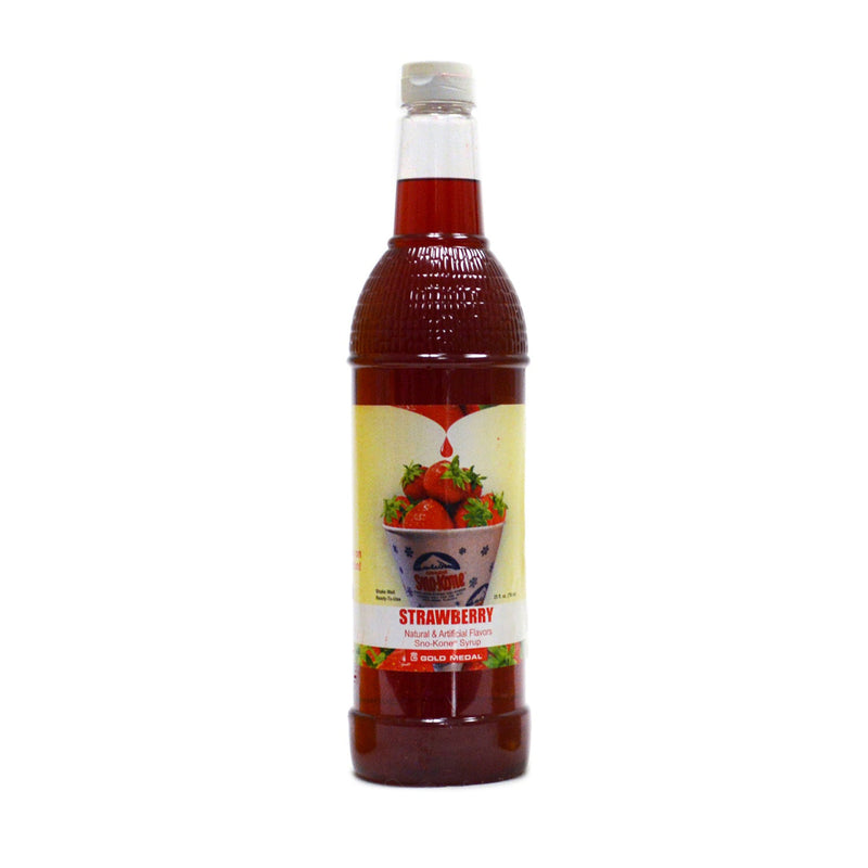 25-ounce bottle of strawberry Sno-Kone syrup