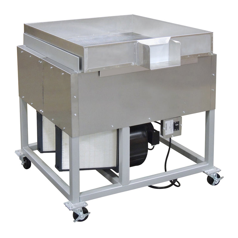 small Karmel Kool stand on rolling base, with cooling pan
