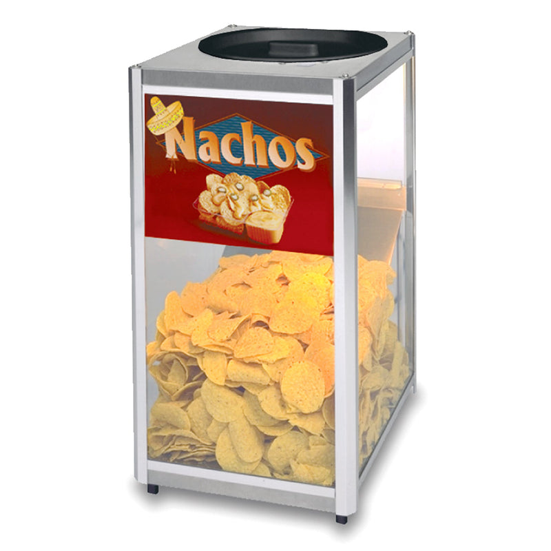 warmer filled with nacho chips