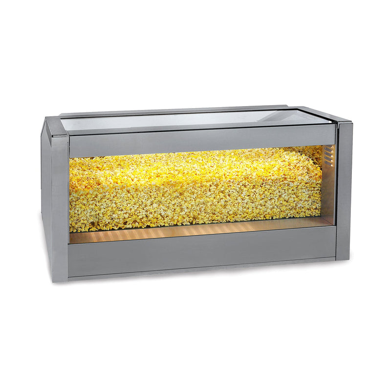 6-inch roller base compatible with the 48-inch counter popcorn staging cabinet