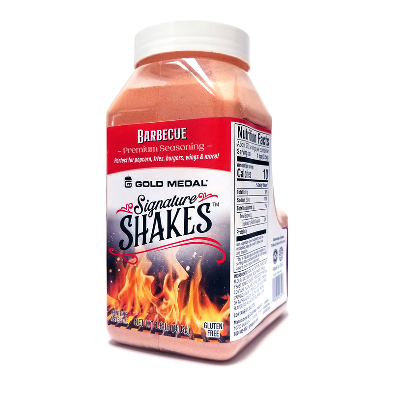 Signature Shakes shaker with barbecue graphics