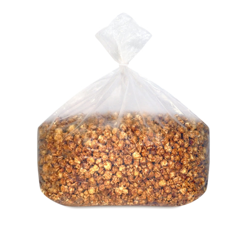 large bulk sized bag of caramel corn