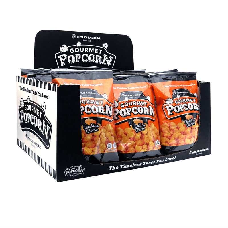 Cheddar Cheese Popcorn Large 6.6 oz bag Prepackaged Gourmet Popcorn
