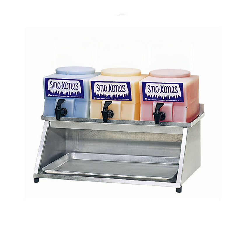 Snow Cone Syrup Accessories | Dispenserack w/ Drip Tray - Gold Medal #1073