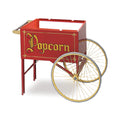 old fashioned red popcorn cart with two wheels, pairs with #2014 Gay 90's Whiz Bang Popper