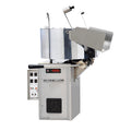 Gold Medal Cornado commercial popcorn machine with stainless steel kettle, left-hand dump handle, and operator control panel for high-volume popcorn production