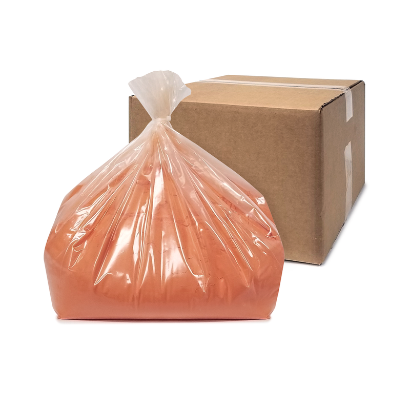 large bulk sized bag of cajun seasoning next to cardboard box