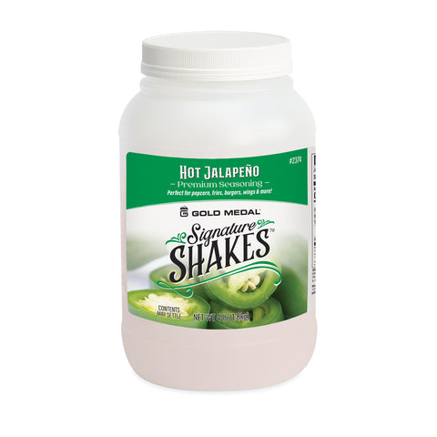 Signature Shakes jar with jalapeno graphics