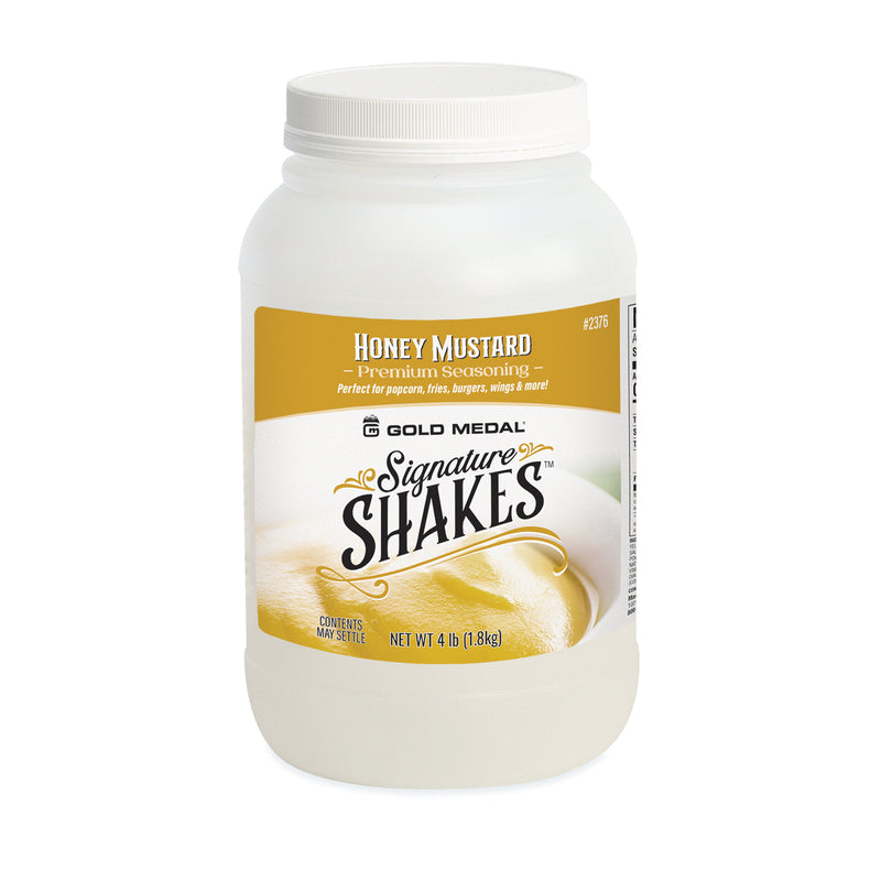Signature Shakes jar with honey mustard graphics