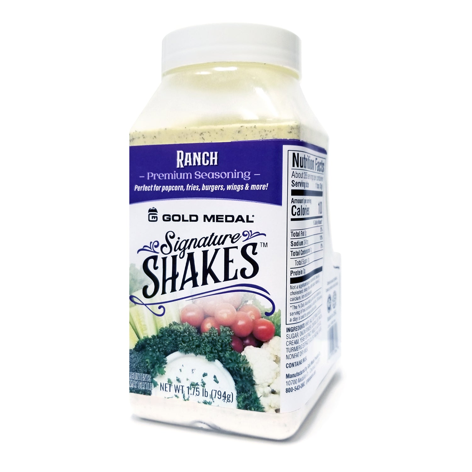Signature Select Ranch Ranch Seasoning | Signature Shakes Bottle - Gold Medal #2384S