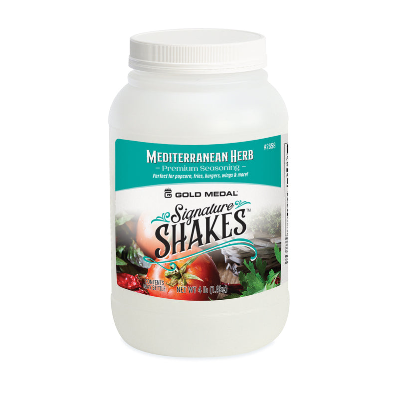 Signature Shakes jar with tomato and herbs graphics