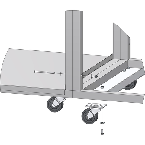 a close up shot of how to attach the fasteners to the twin kettle pro plant system