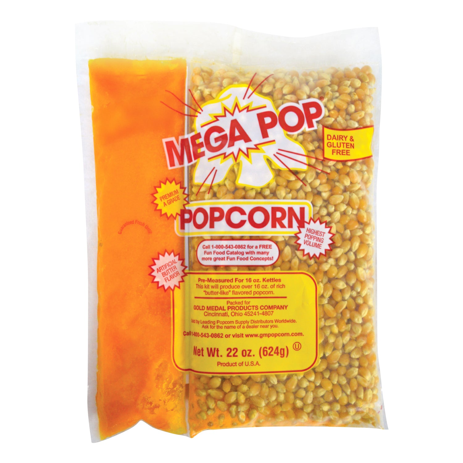 Popcorn Supplies | Case for 16-oz. Kettle - Gold Medal #2846