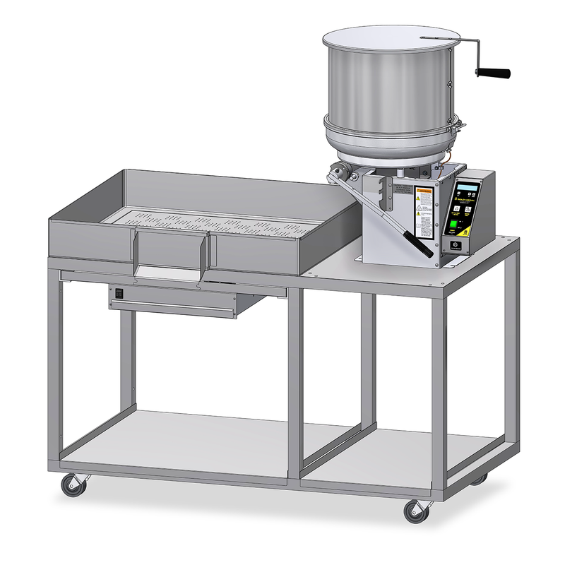 Front rendering of table cooker with mark 5  attached.