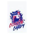 American Eagle with flag design with the words cotton candy below.