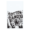 Zombie design with the words cotton candy above them.