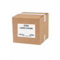 Bulk 40 lb box of 3704 Lemon Flossine cotton candy sugar mix in labeled cardboard shipping case