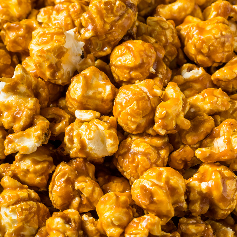 Close up shot of Old Fashioned Caramel Popcorn by Gold Medal Products