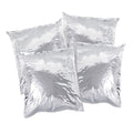 4 silver mylar bags of premium bulk white popcorn 