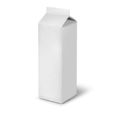 Plain white carton.