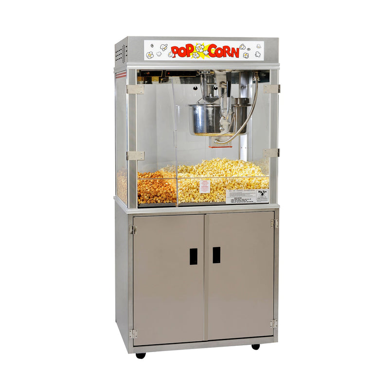 popcorn display cabinet with dividers