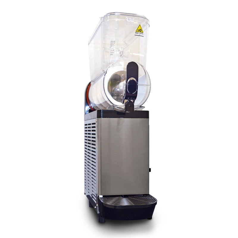 single bowl frozen drink machine with non-illuminated clear lid