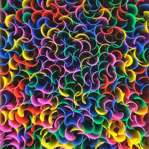 close-up of top of opened box of plastic spoon straws