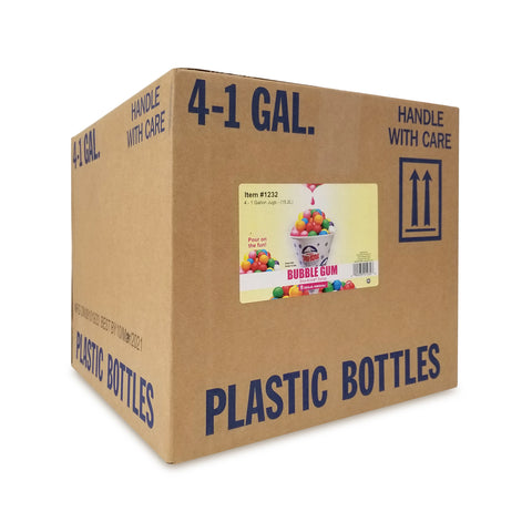 cardboard box with bubble gum Sno-Kone graphic on label