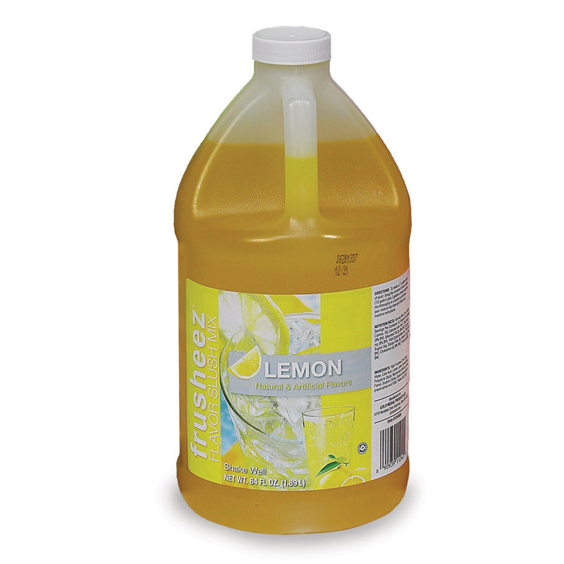 64-ounce jug of lemon Frusheez mix