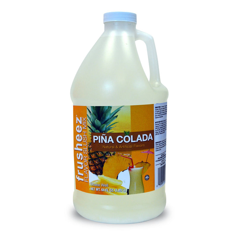 64-ounce jug of pina colada Frusheez mix