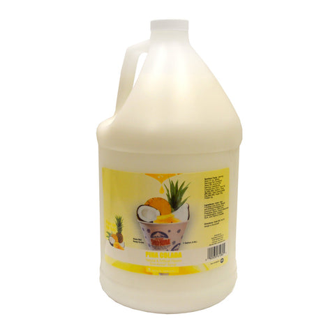 gallon sized jug of pina colada Sno-Kone syrup