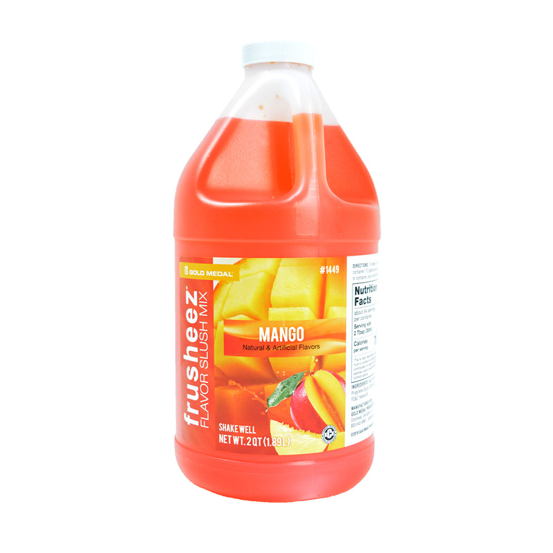 front of mango Frusheez mix label