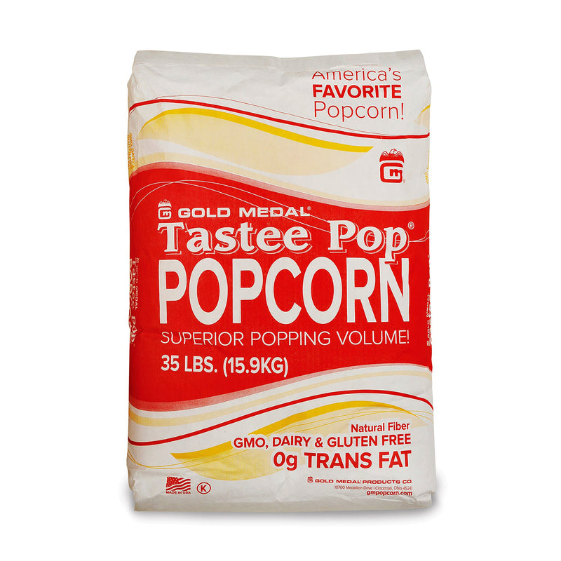 35-pound bag of Tastee Pop popcorn