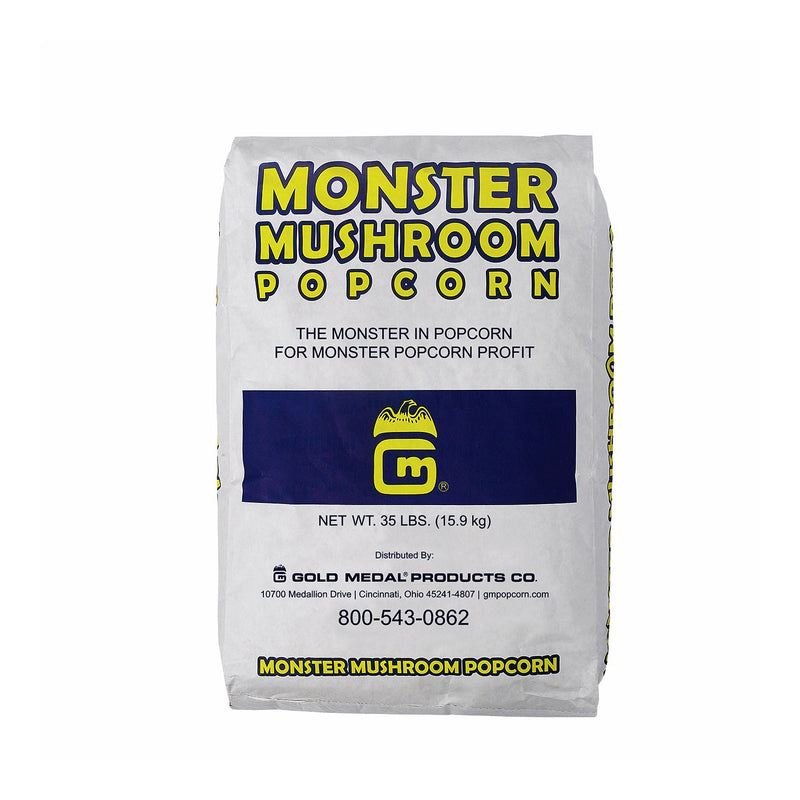35-pound bag of monster mushroom popcorn