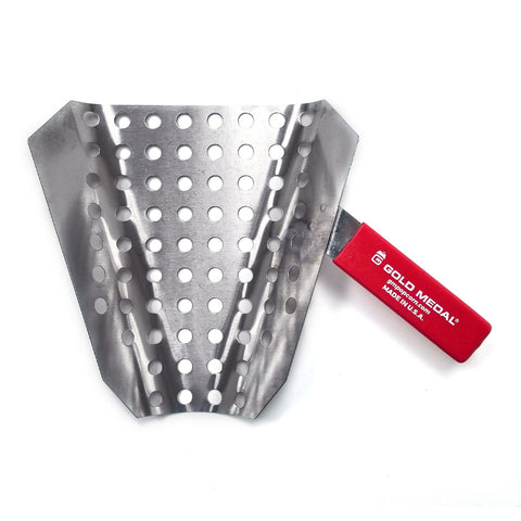 top view of perforated popcorn scoop