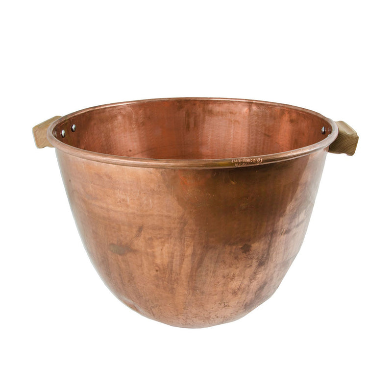 19-inch hand-crafted copper corn kettle for use with the Bottle Gas Caramel Corn Stove #2080BG