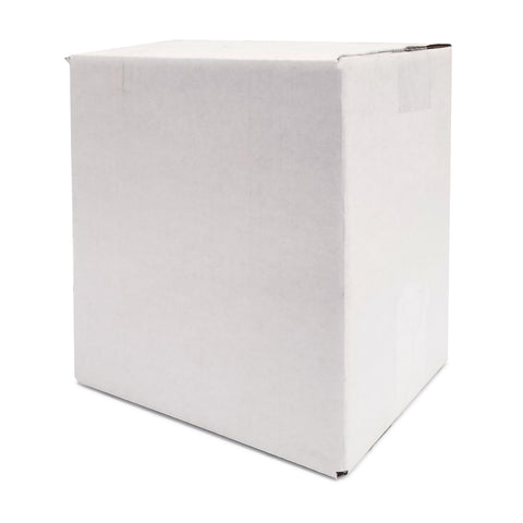 plain white cardboard box