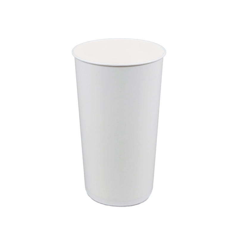 plain white popcorn cup