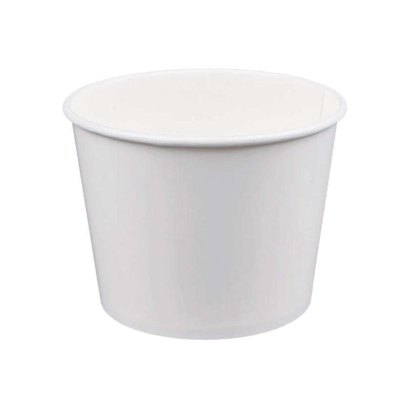 large plain white popcorn cup