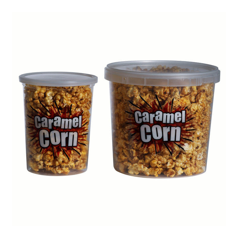 clear plastic caramel corn containers with lids