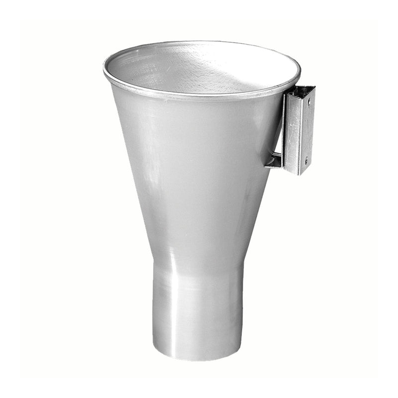aluminum funnel used for filling popcorn bags
