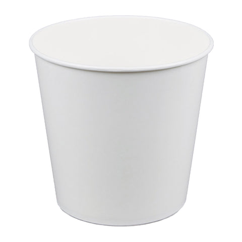 large plain white popcorn cup