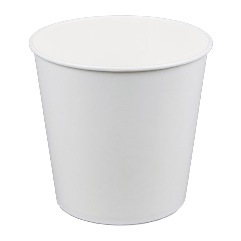 large plain white popcorn cup