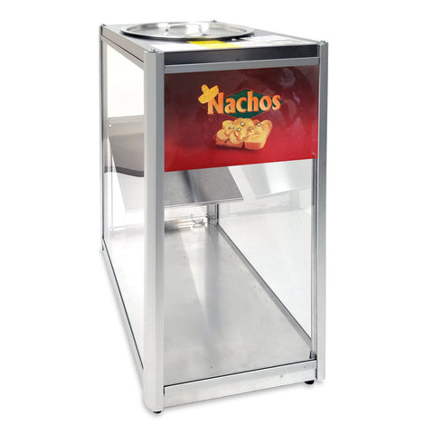 view of nachos sign on warmer