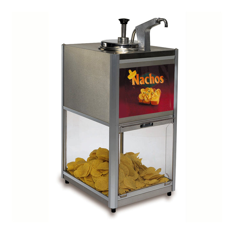 MUCHO NACHO Cheese Warmer Chip Dispenser Restaurant Food Service 4 quart