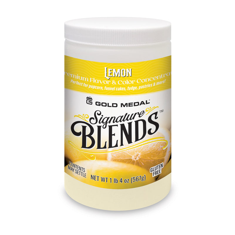 Signature Blends jar with lemon graphics