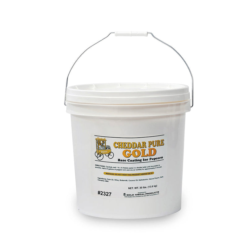 white tub of cheddar pure gold cheese paste