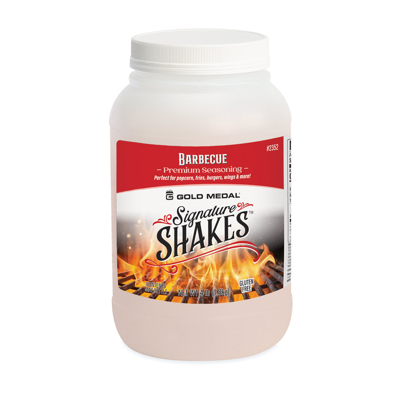 Signature Shakes jar with barbecue graphics