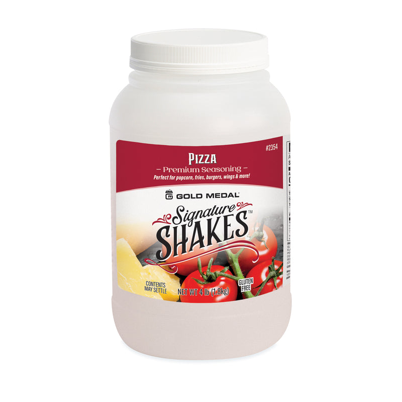 Signature Shakes jar with tomato and cheese graphics